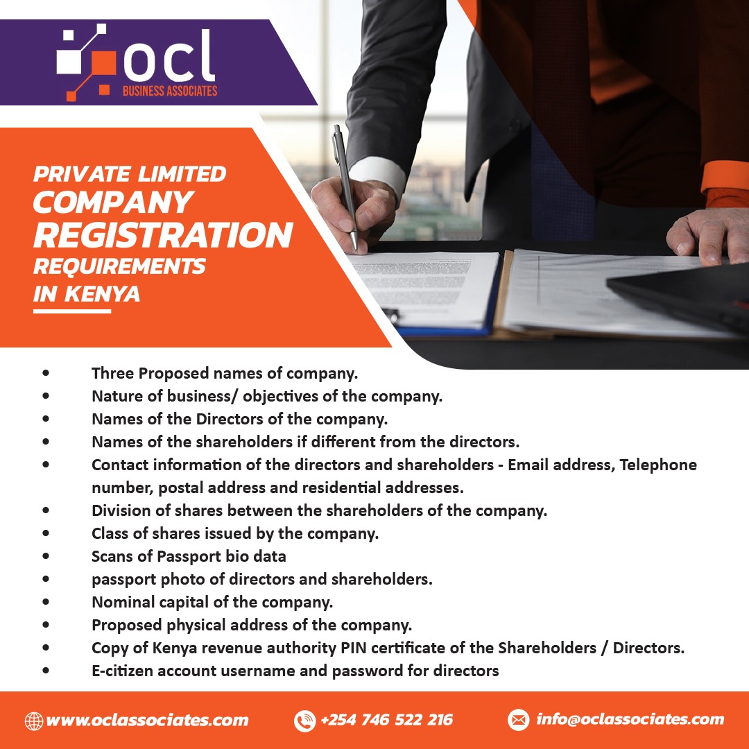Company registration requirements in Kenya